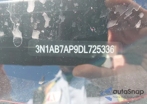 2013 Nissan Sentra S z USA, uszkodzony, nr VIN 3N1AB7AP9DL725336